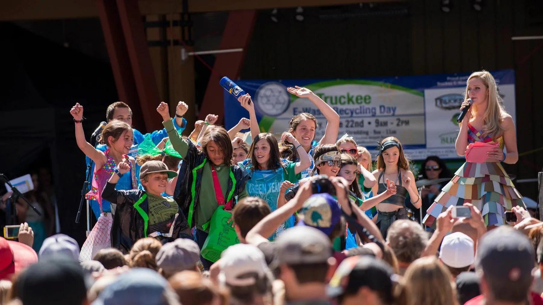 Featured image showing kids celebrating Earth Day at the Tahoe Truckee Earth Day Festival