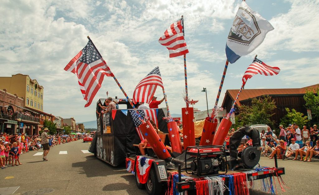 Truckee Truckee 4th of July Parade Featured image showing Truckee 4th of July Events, a float during the annual parade.